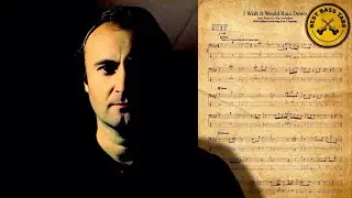 I Wish It Would Rain Down Bass Cover with TABs // Phil Collins w Palladino & Clapton