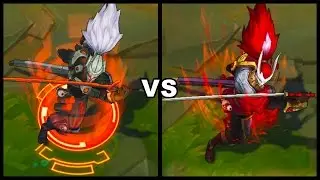 PROJECT: Yasuo vs Blood Moon Yasuo Skins Comparison (League of Legends)
