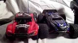 1/16 Traxxas Slash VS 1/16 E-Revo brushless