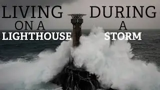 Living on Longships Lighthouse during Storm Goretti