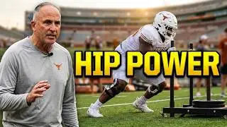 Texas OC/OL coach Kyle Flood - Crowther Fit & Drive Drill