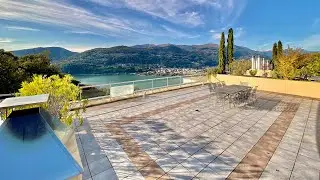 Penthouse-Wohnung in Montagnola zu verkaufen mit Panorama-Dachterrasse mit Luganerseeblick, Schweiz
