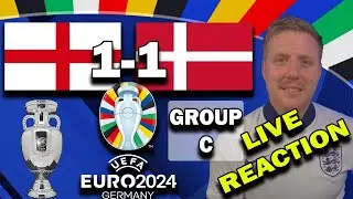 ENGLAND 1-1 DENMARK UEFA EURO 2024 LIVE REACTION VIDEO ENGLAND STRUGGLING