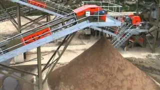 Washed sand stockpile from Evowash