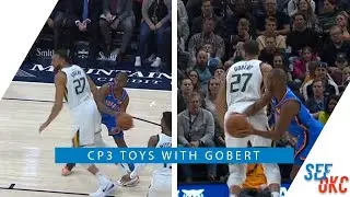 Thunder Highlight: Chris Paul Turns Rudy Gobert Around with a Fake Pass