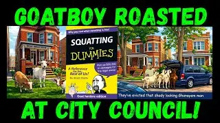 GoatBoy upieczony na posiedzeniu Rady Miasta w Willoughby w stanie Ohio