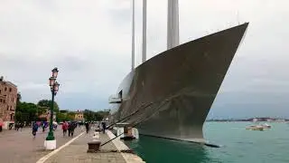 Superyacht A docked in Venice