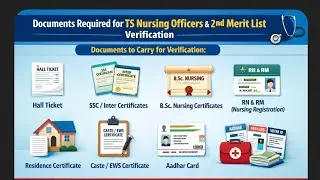 Document verification part -1 details second merit list release date???# nursing officer#5-1-26