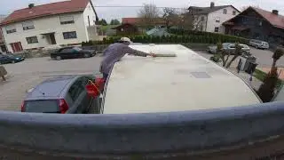 Wohnwagen Saubermachen Timelapse
