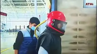 Sand Blasting Room and Painting Line Видео дробеструйной камеры и окрасочно-сушильной камеры QAT262
