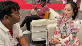 Interviewing Delegates from Vietnam at IndiaSoft EXPO 2023