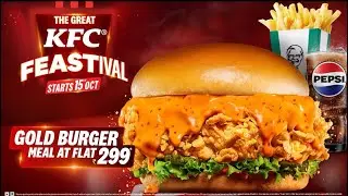 The Great KFC Feastival | Gold Burger Meal | Tamil 10s