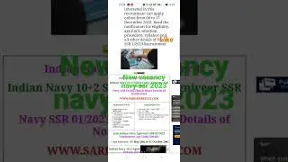 navy SSR  new vacancy 2022