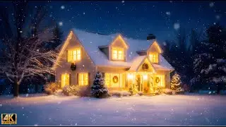 Magical Christmas Castle Village in the Snow &ndash; Cozy Fantasy World in 4K