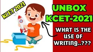 UNBOXING OF KCET 2021  |  WHY YOU HAVE TO WRITE KCET 2021 | WHAT ALL THE COURSES YOU CAN OPT..???
