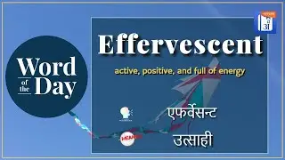 Effervescent In Hindi - HinKhoj - Dictionary