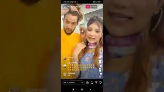 khushi and vivek Choudhary live on INSTAGRAM