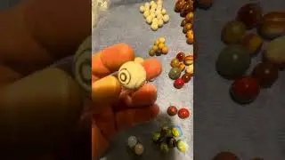 AKRO AGATE, PELTIER & Antique Handmade Marbles *History Clip
