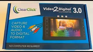 Look @ UnBoXing ClearClick Video Audio Recorder to Digital Converter 3.0 3rd Gen VCR VHS  Hi8 Tapes