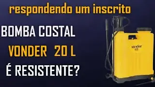 BOMBA COSTAL 20 L VONDER &Eacute; BOA? AQUENTA REGA&Ccedil;O!