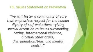 Commitment to Prevent Hazing - New Member Presentation