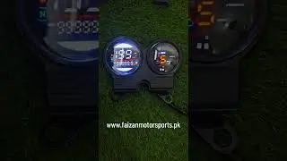 Digital Speedometer M12 &ndash; Dual Round Meter &ndash; Colourful Display &ndash; Fuel Gear RPM Speed &ndash; Motorcycle
