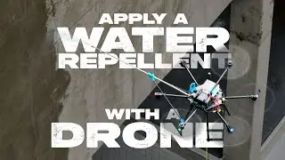 Never done this before! Applying a water repellent with a drone