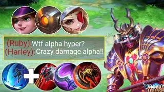 This FIRST 3 ITEM BUILD On Hyper Alpha Is TOTALLY BROKEN! |GLOBAL ALPHA NEW BUILD-MLBB