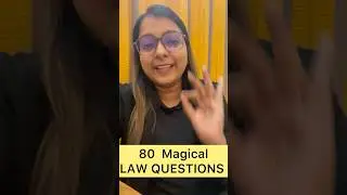 🚨Foundation Law 80 Magical Questions | Must To do  #questions #cafoundationlaw #law