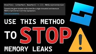 Use This Method To Stop Memory Leaks