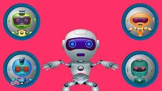 Five Little Robots | Nursery Rhymes | Kids Songs For Children | Baby Rhyme