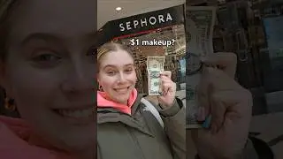$1 makeup VS Sephora (free makeup hack) #makeup #makeuptutorial #money #shorts
