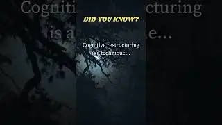 Mastering Your Mind: Unleashing Potential Through Cognitive Restructuring #shorts
