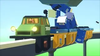 To Win This Track You Have to Deliver Outhouses Using a Train...