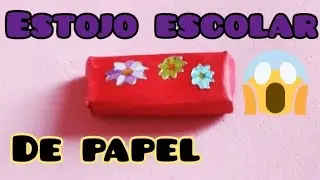 Estojo escolar de papel para Barbie diy