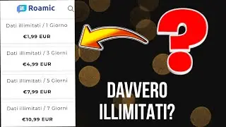 E-sim con dati illimitati&hellip; a 0,5 Mbps.  Aggiornamento su Roamic. 