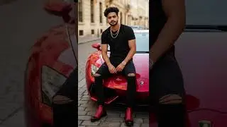 Ultra-realistic 8K cinematic fashion portrait of a stylish man, with face and hairst