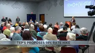 Arizona residents rally at Tucson town hall over TEP's proposed rate hike