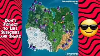 All Fortbyte locations in Fortnite! (On Map)