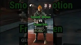 Smooth Motion vs Frame Generation #shorts