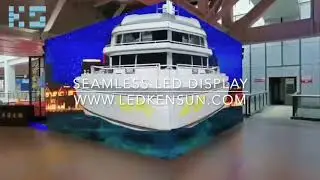3D Effect 3D Video 90 Degree Corner LED Video Wall