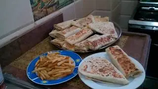 الرقاق الطري بطريقة الكريب بحشوات مختلفة
