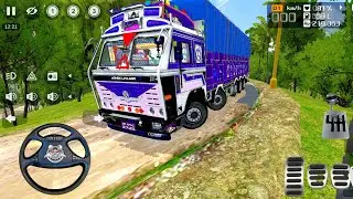 14 Wheeler Tata Transporter Truck Driving In Indian Offroad | Bus Simulator Indonesia | Bussid Mod 