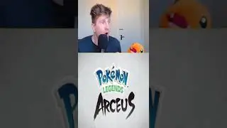 EPIC REACTION TO POKEMON LEGENDS MAKES POKETUBER LOSE IT!!! | Pokemon Legends: Arceus Reveal #Shorts