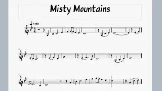 Misty Mountains violin tutorial