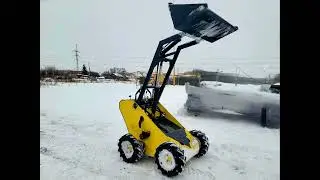 Погрузчик #спецтехника #снег 