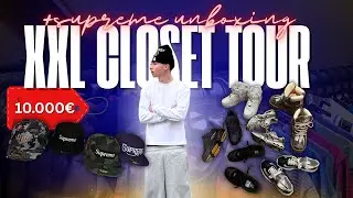 XXL CLOSET TOUR + SUPREME UNBOXING🛍️