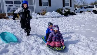 Snow Sledding 2021 | GraceTimeLI |