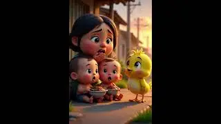 This Little Chick Stole Food to Save Hungry Kids 🐥😭 | Silent Animated Story