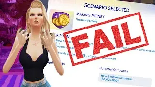 I FAILED Sims 4 Scenario Making Money Challenge